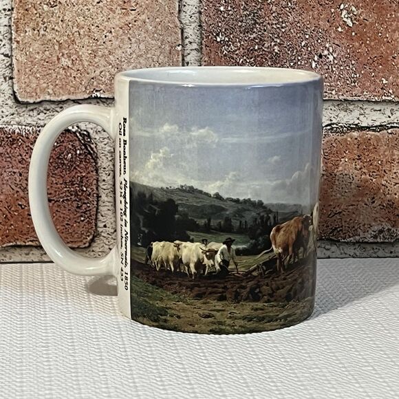 Ringling Museum of Art Ploughing in Nervais Painting Ceramic Mug 16oz - Picture 6 of 10